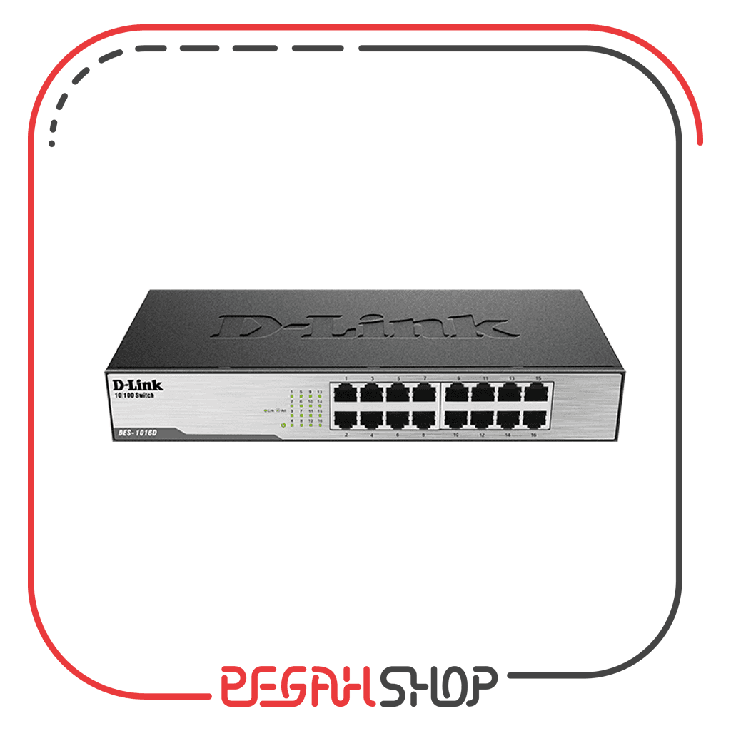 سوییچ ۱۶ پورت غیر مدیریتی D-Link مدل DES-1016D