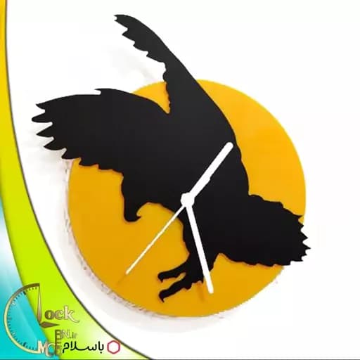 ساعت دیواری طرح عقاب کد 157 فیلبندشاپ مدل 838694