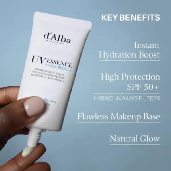 ضد آفتاب آبرسان و درخشان کننده دالبا ترافل سفید d’Alba Piedmont UV Essence Sunscreen SPF50+ 50ml — تصویر ۳
