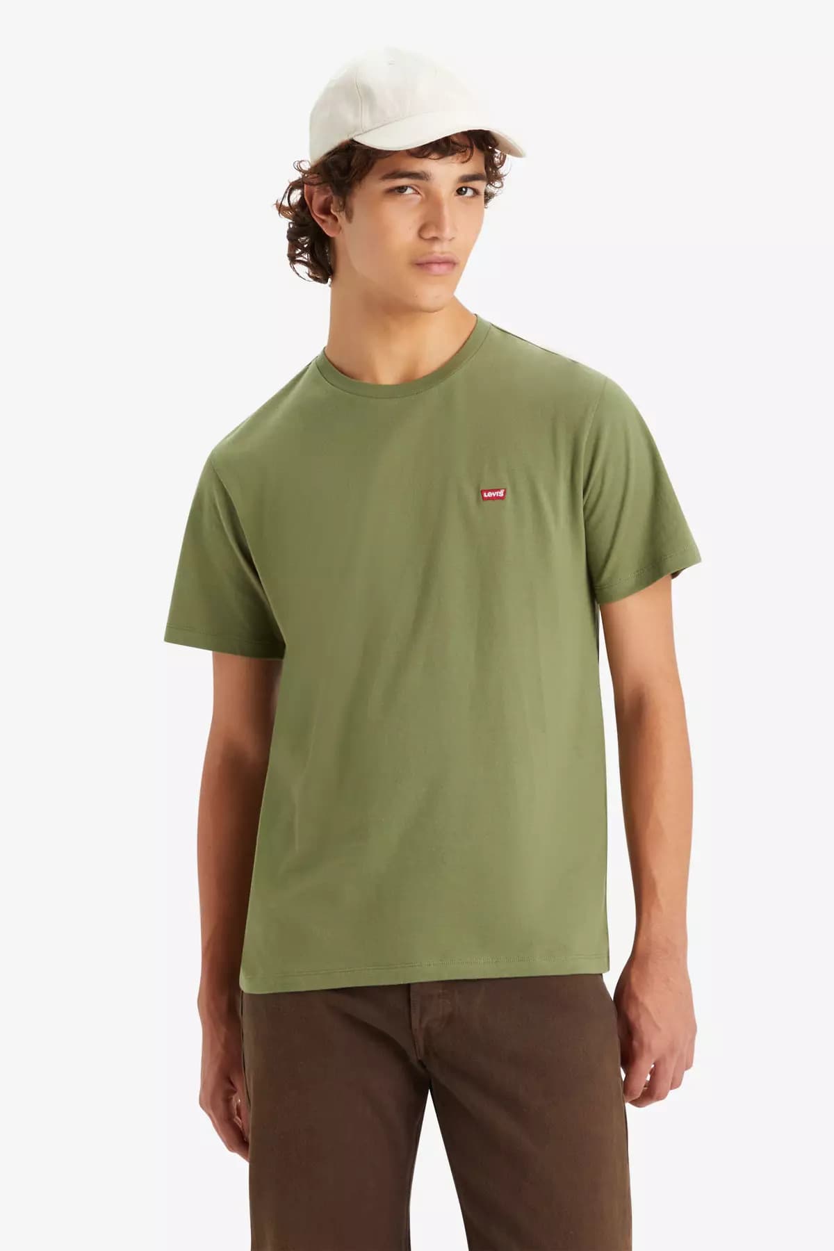 تی شرت لیوایز مردانه سبز راسته Slim/اسلیم فیت بیسیک Classical/کلاسیک | Levi’s 003VJ-0002 TR