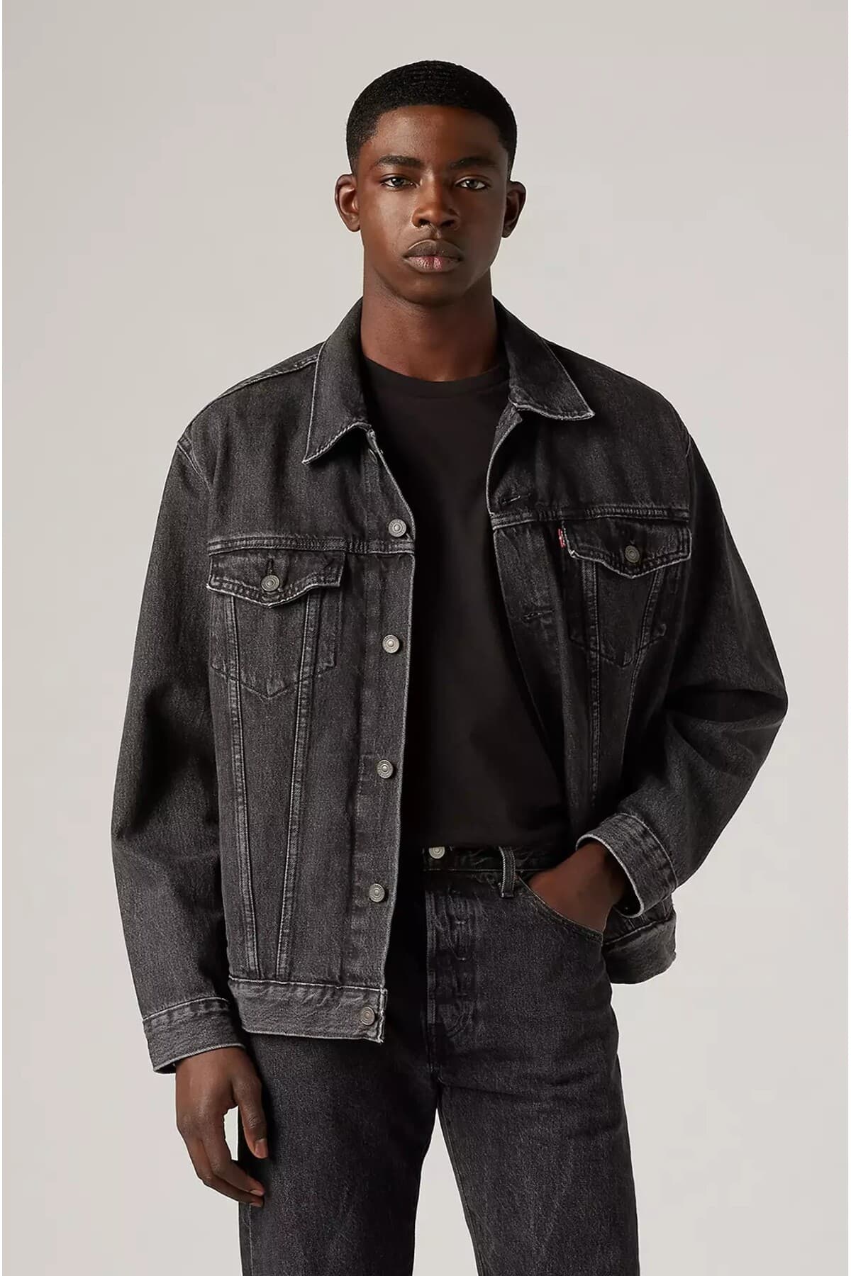 کت لیوایز مردانه 100% پنبه مشکی راسته Regular/رگولار | Levi’s 72334-0584 BD