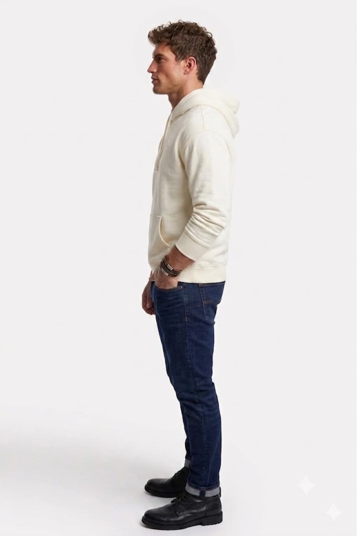 سویشرت لیوایز مردانه 100% پنبه بژ اسپرت راسته Relaxed/ریلکس Relaxed/ریلکس Daily/روزانه | Levi’s A6330-0002 TR — تصویر ۲