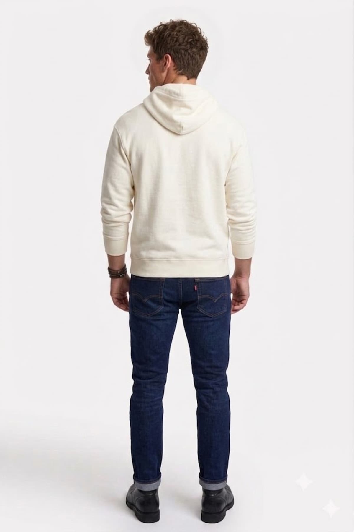 سویشرت لیوایز مردانه 100% پنبه بژ اسپرت راسته Relaxed/ریلکس Relaxed/ریلکس Daily/روزانه | Levi’s A6330-0002 TR — تصویر ۳
