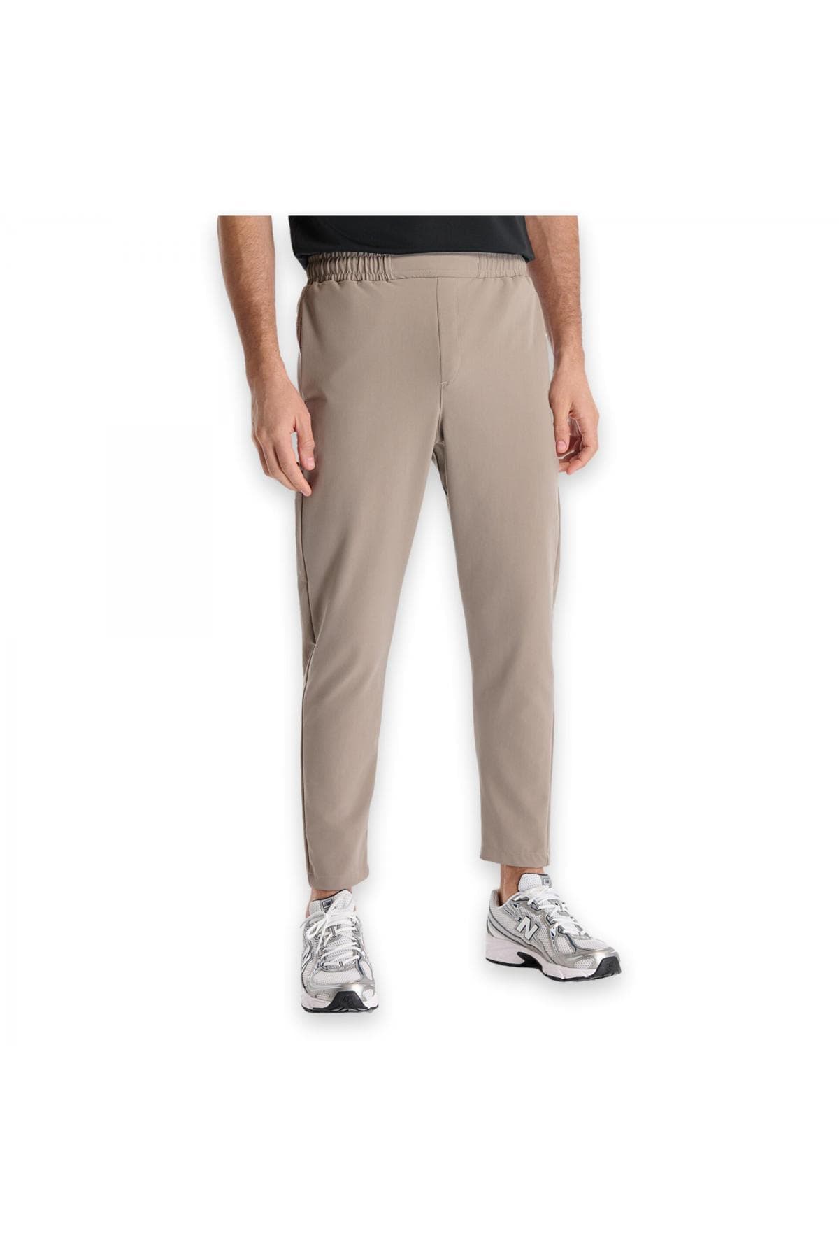 شلوار نیو بالانس مردانه منسوجات بژ راسته Regular/رگولار کشسان Daily/روزانه | New Balance 375 MNP3433 TR