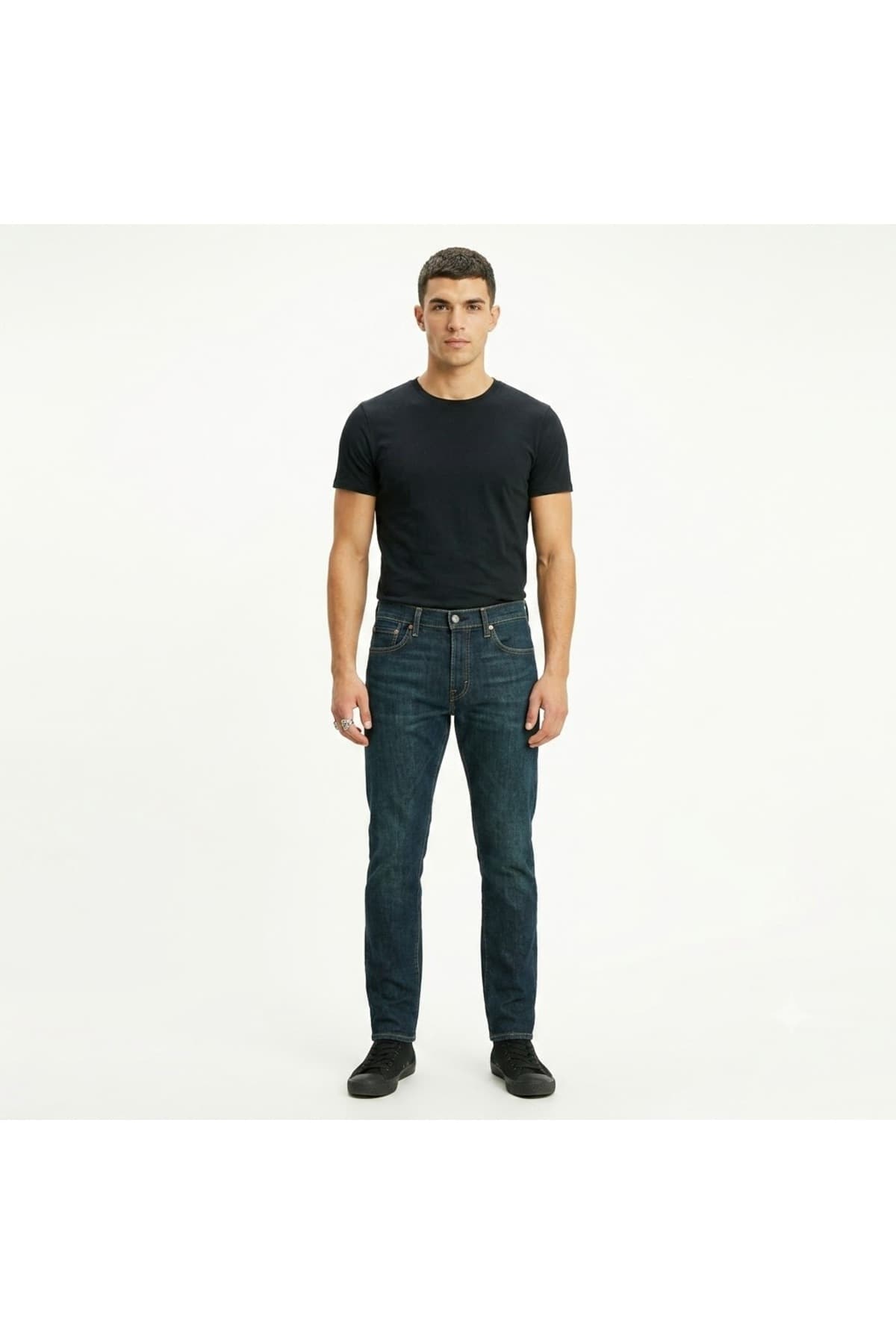 شلوار جین لیوایز مردانه آبی سرمه ای راسته Straight/استریج فاق نرمال جین Daily/روزانه | Levi’s 502-20880000 TR — تصویر ۲