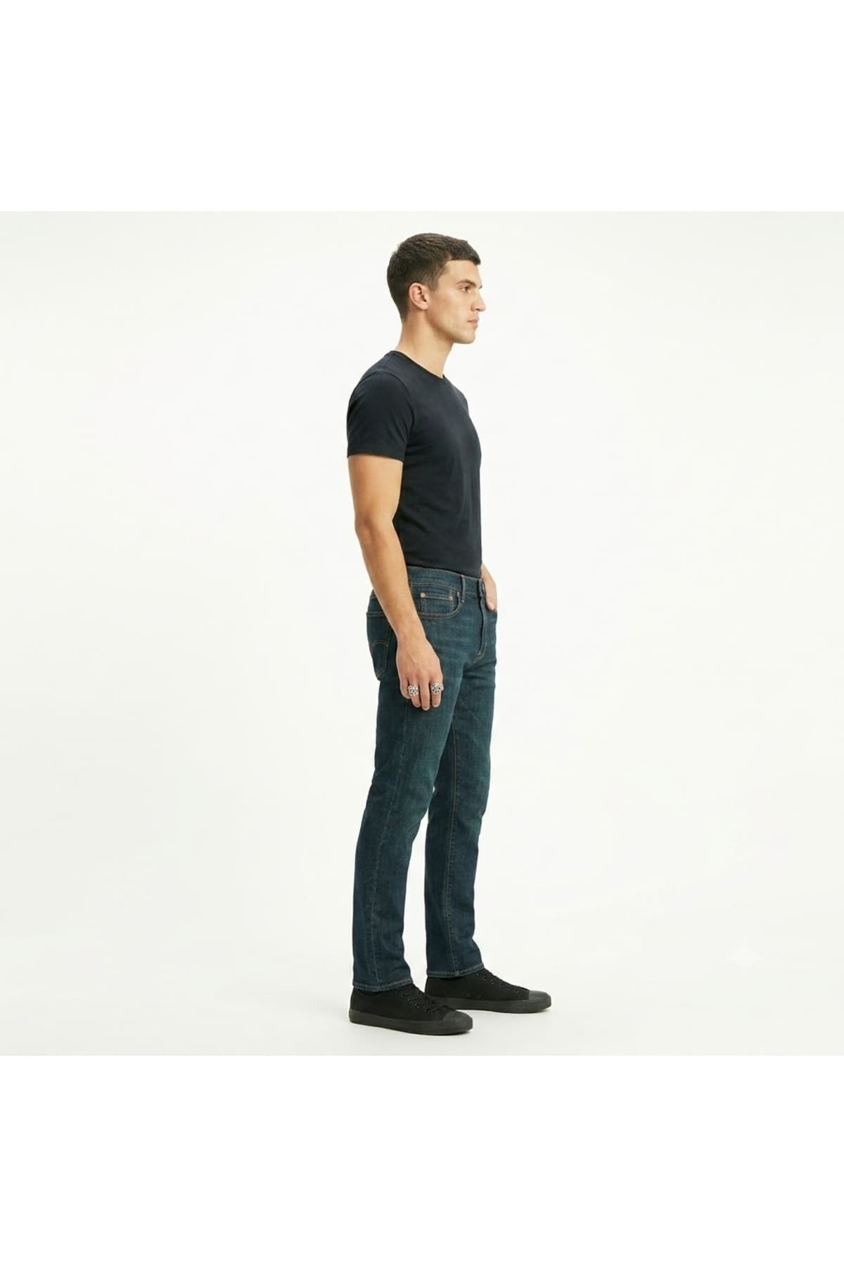 شلوار جین لیوایز مردانه آبی سرمه ای راسته Straight/استریج فاق نرمال جین Daily/روزانه | Levi’s 502-20880000 TR — تصویر ۴