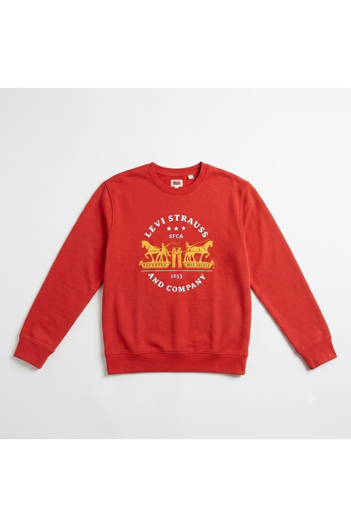 سویشرت لیوایز مردانه 100% پنبه قرمز اسپرت اسلوگان Regular/رگولار Regular/رگولار اسپرت | Levi’s 72346211 TR — تصویر ۵