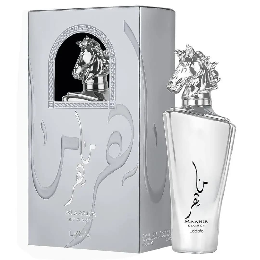 عطر ماهر لگاسی Maahir Legacy لطافه ۱۰۰ میلیلیتر (نقرهای) — تصویر ۲