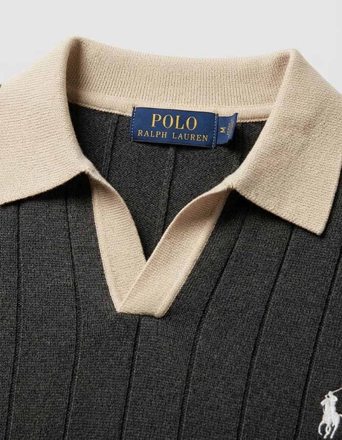 پولوشرت آستین بلند Polo مشکی — تصویر ۲