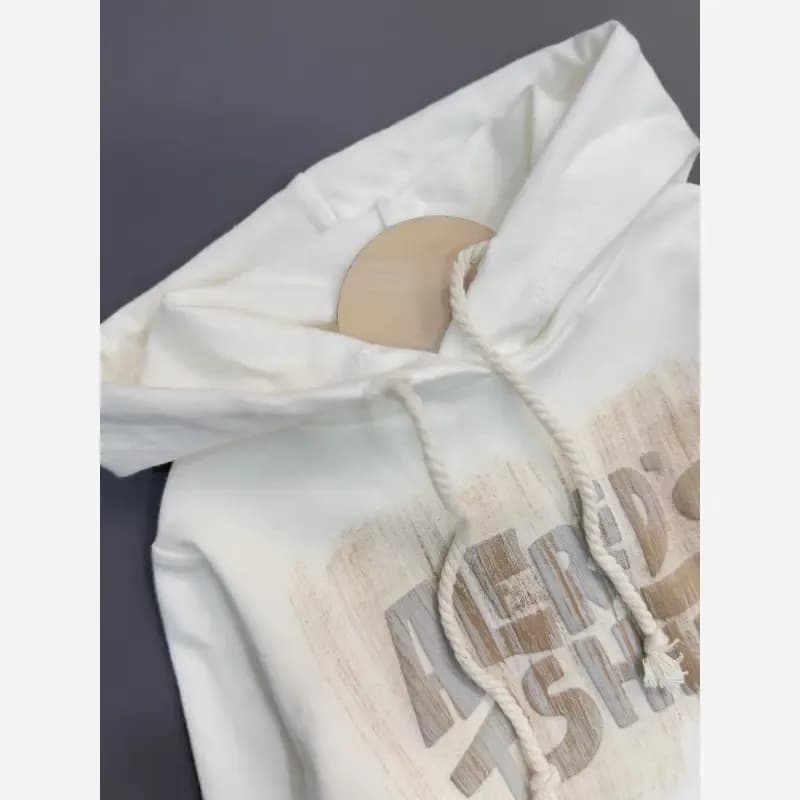 سه تیکه سویشرت و هودی و شلوار بچه گانه کتان ضدآب سایز 35 تا 50 — تصویر ۳