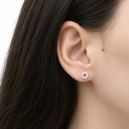 گوشواره میخی Circular Gemstone