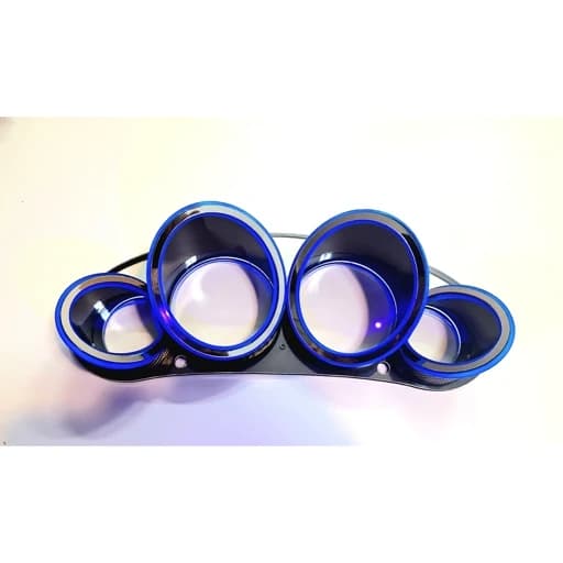 قاب کیلومتر نورانی پژو 206 رنگ آبی(شیشه رو، کربن شده)