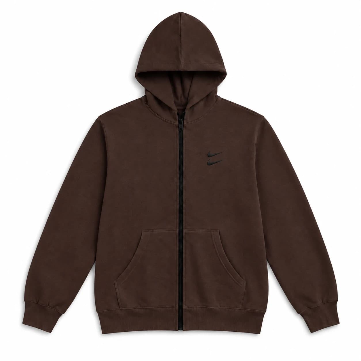 سوئیشرت دورس کلاهدار مردانه نایکی مدل Double Nike-قهوه ای