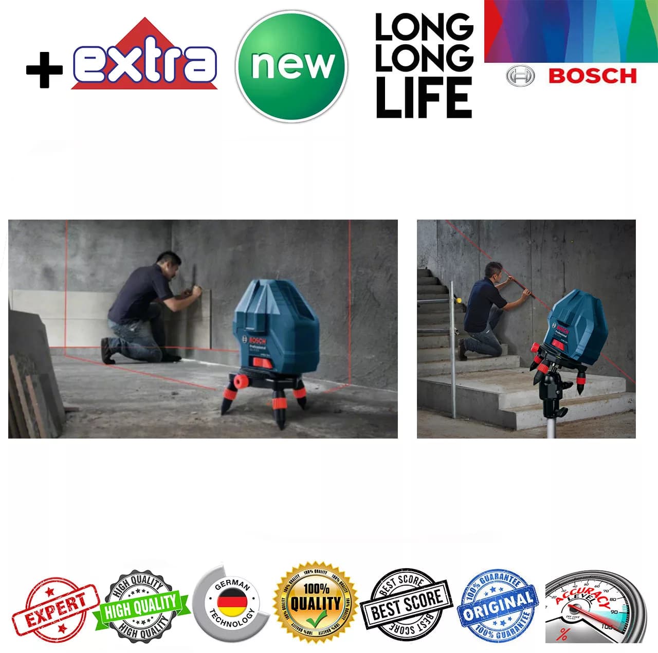 تراز لیزری ترکیبی بوش مدل GLL 3/15 X — تصویر ۳
