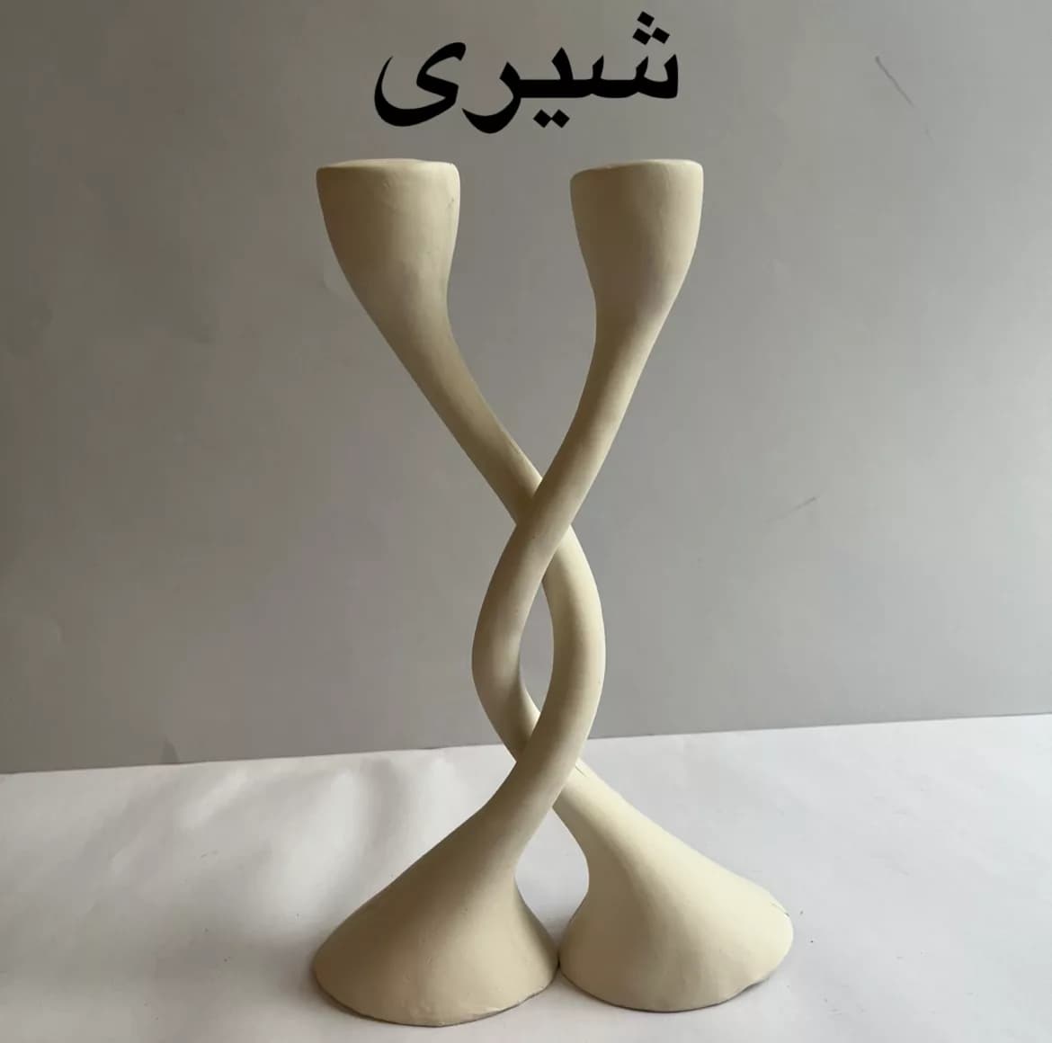 جاشمعی مدل پیچی مناسب شمع استوانه ای مجموعه 2 عددی — تصویر ۶