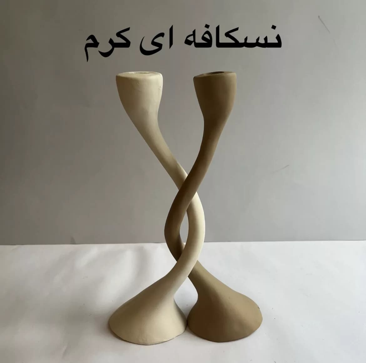 جاشمعی مدل پیچی مناسب شمع استوانه ای مجموعه 2 عددی — تصویر ۵