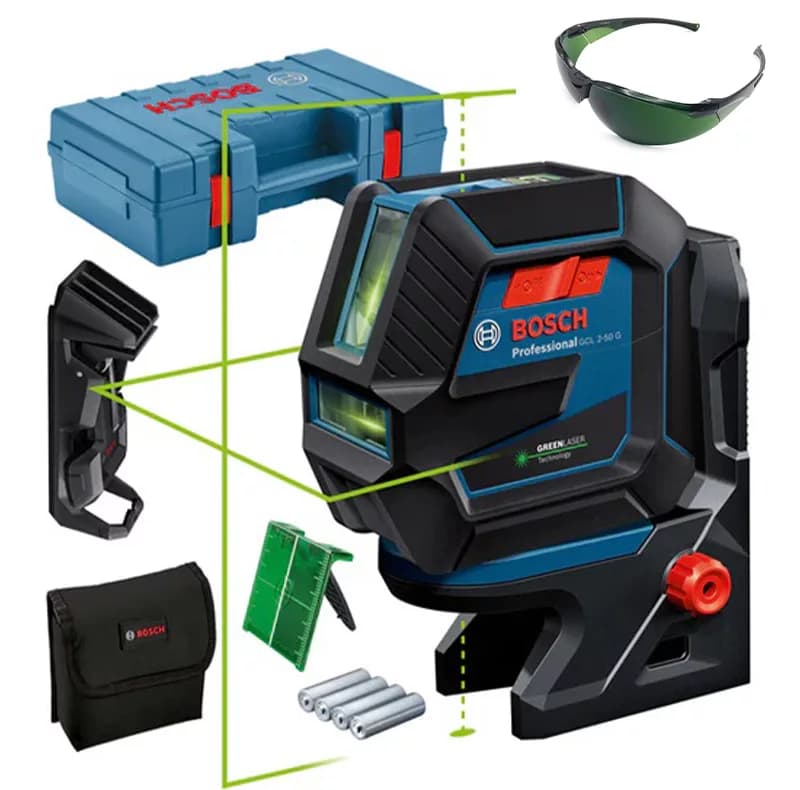 تراز لیزری بوش مدل حرفه ای GCL 2-50 G Box + Full Accessories — تصویر ۲