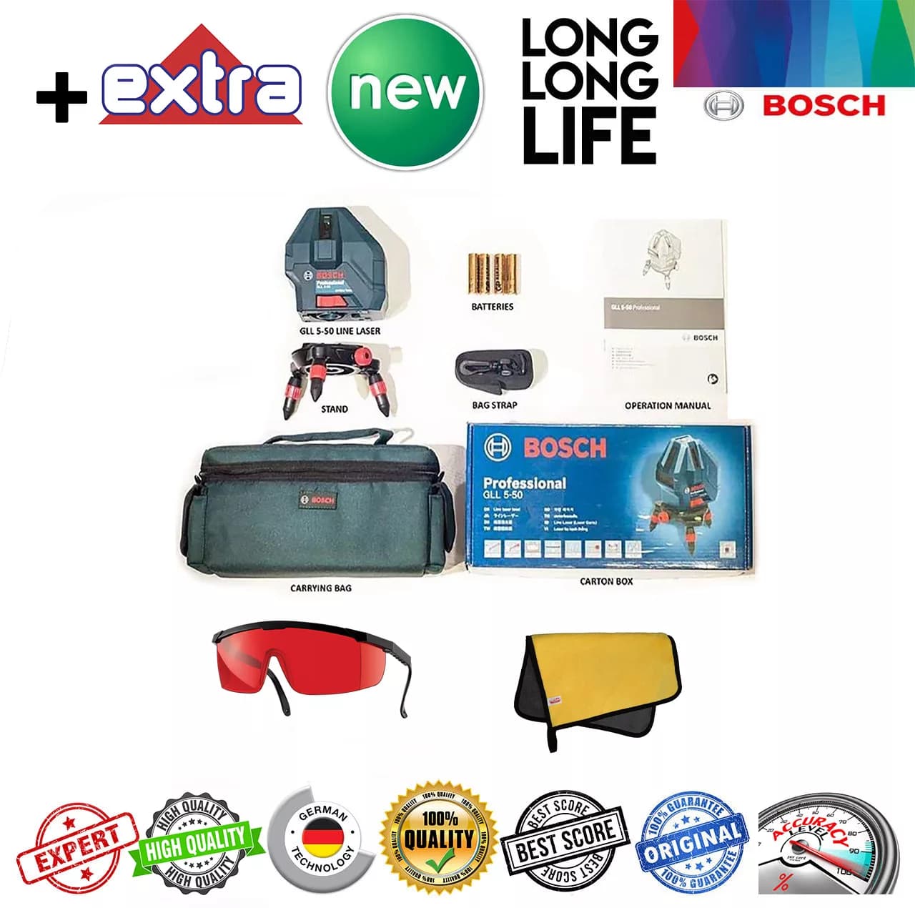 تراز لیزری بوش مدل GLL 5-50 X professional 2 Extra — تصویر ۶