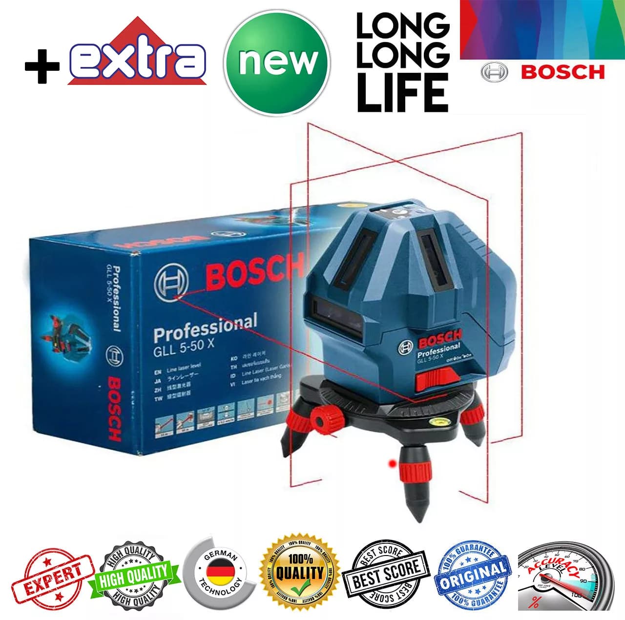 تراز لیزری بوش مدل GLL 5-50 X professional 2 Extra — تصویر ۲