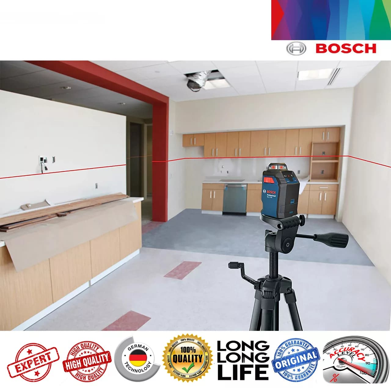 تراز لیزری 360 درجه بوش مدل GLL 2-20 professional — تصویر ۵