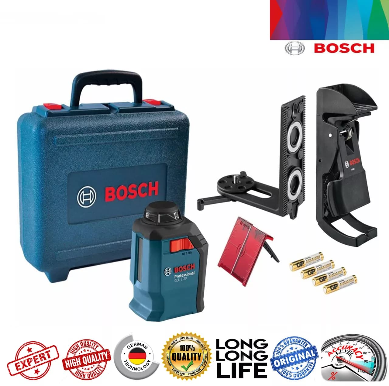 تراز لیزری 360 درجه بوش مدل GLL 2-20 professional — تصویر ۶
