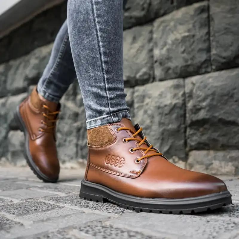 کفش نیم بوت مردانه Ecco مدل Brown — تصویر ۶