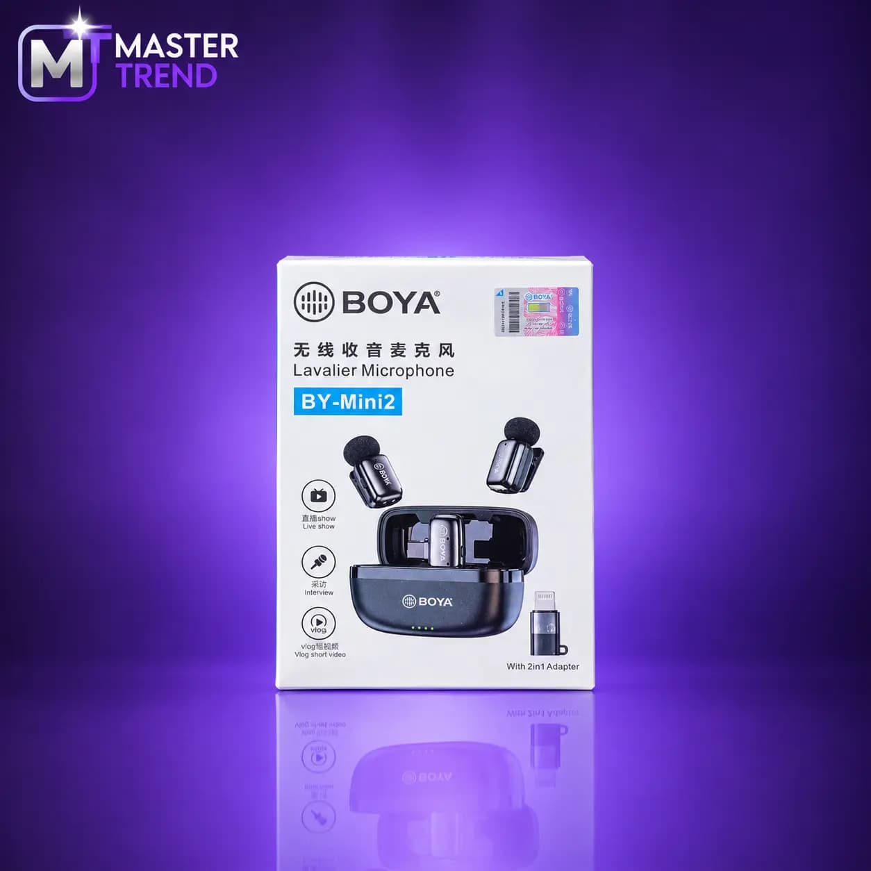 میکروفون بی سیم بویا BY-Mini2 میکروفون یقه ای BOYA BY-Mini 2