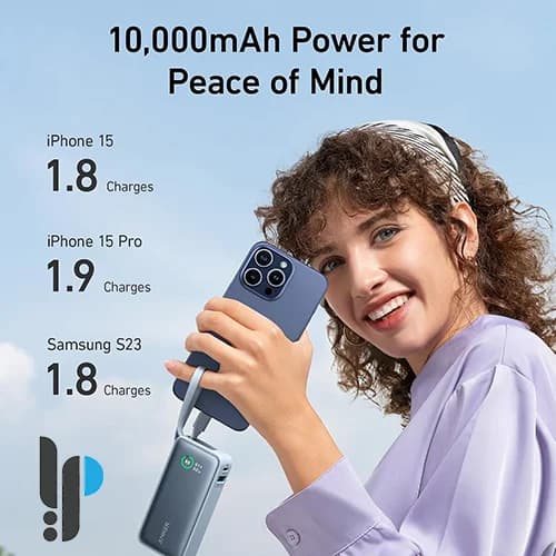 پاور بانک 30 وات انکر مدل Anker Nano A1259 ظرفیت 10000 میلی آمپر به همراه کابل Type-C — تصویر ۴