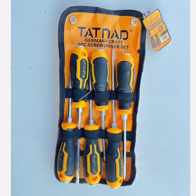 پیچ گوشتی ضربه خور پارچه ای 6عددی تاتناد
