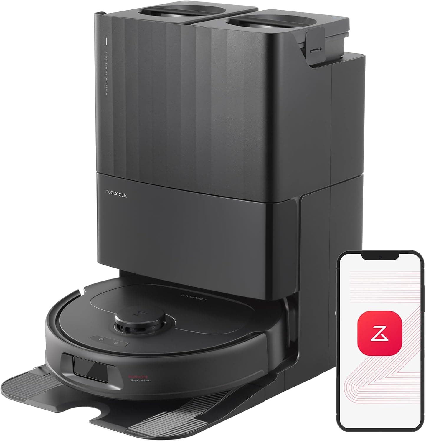جارو رباتیک شیائومی Roborock Qrevo S ( گلوبال و پک اصلی شرکتی ) مشکی — تصویر ۸