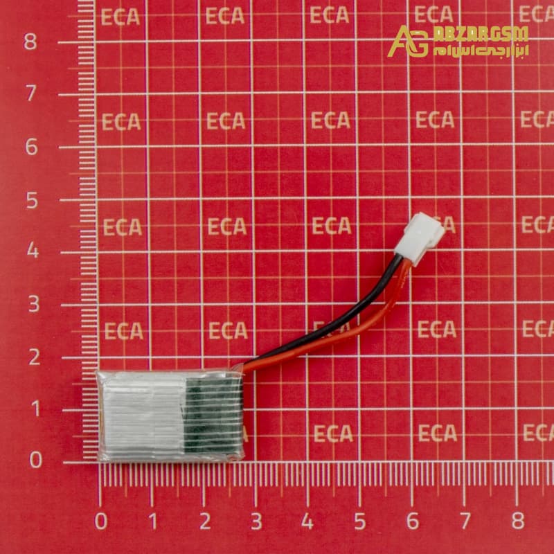 باتری لیتیوم پلیمر 3.7v ظرفیت 180mAh تک سل 25c کد 701723 — تصویر ۲