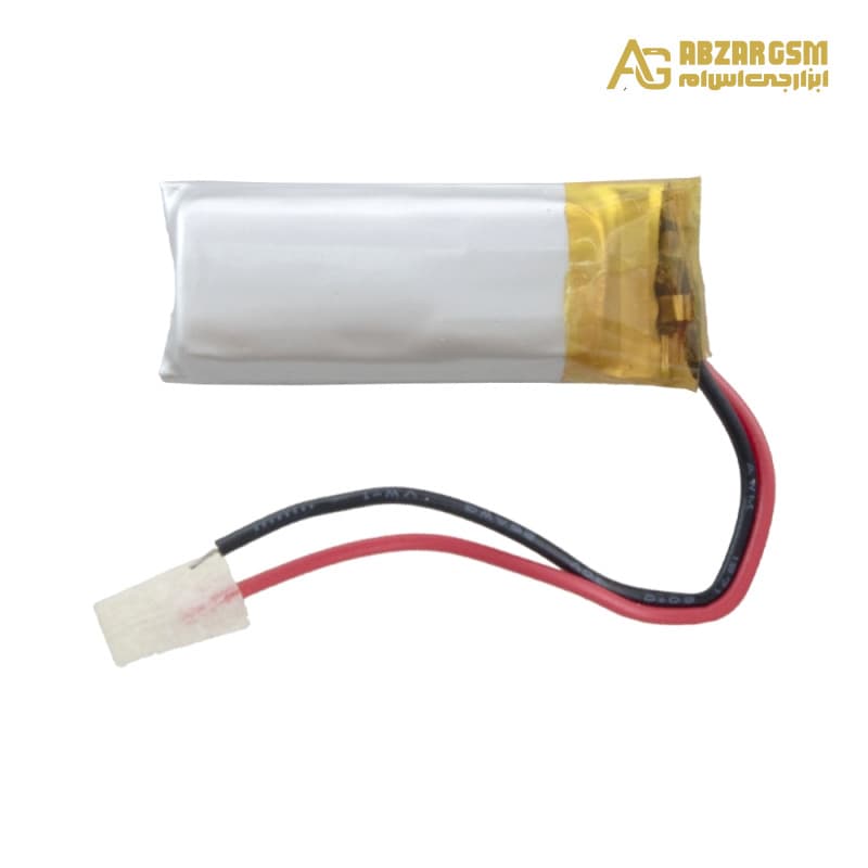 باتری لیتیوم پلیمر 3.7v ظرفیت 500mAh کد 701230 — تصویر ۲