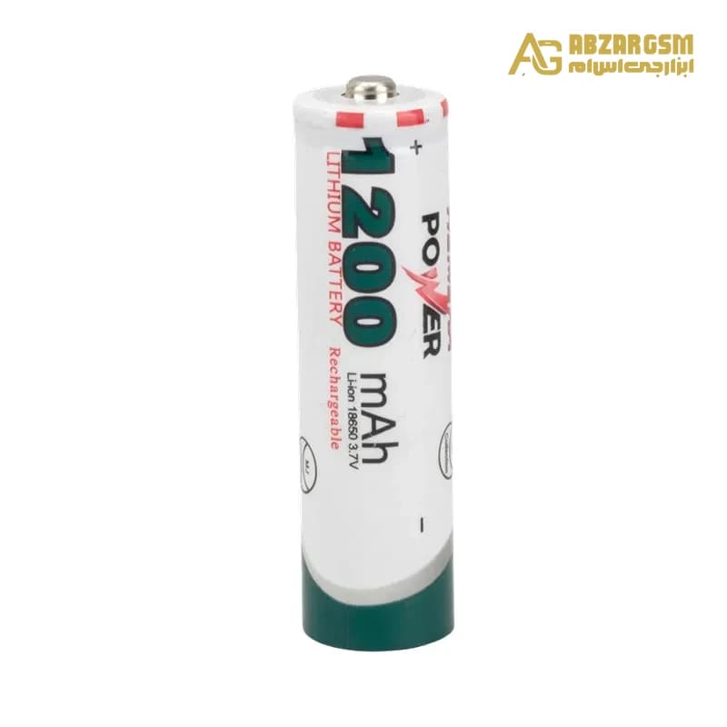 باتری لیتیوم یون 3.7v سایز 18650 1200mAh مارک HEMERA POWER
