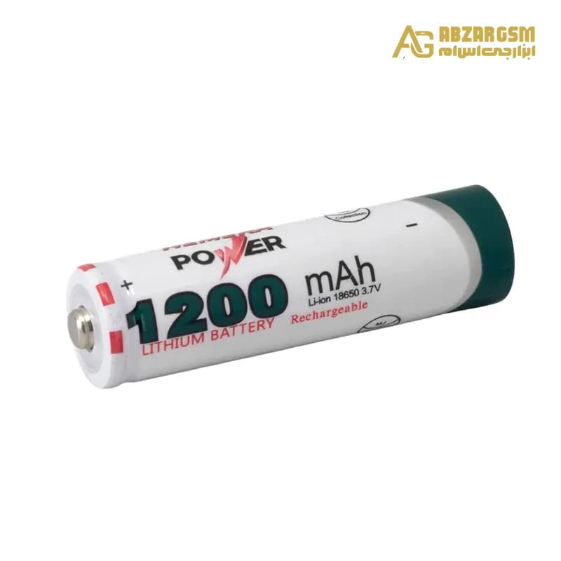 باتری لیتیوم یون 3.7v سایز 18650 1200mAh مارک HEMERA POWER — تصویر ۲