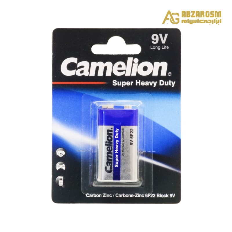 باتری کتابی 9 ولت مارک Camelion پک Super Heavy Duty