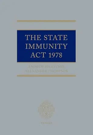 و دانلود نسخه کامل کتاب زبان اصلی The State Immunity Act 1978 | دانلود کتاب خارجی