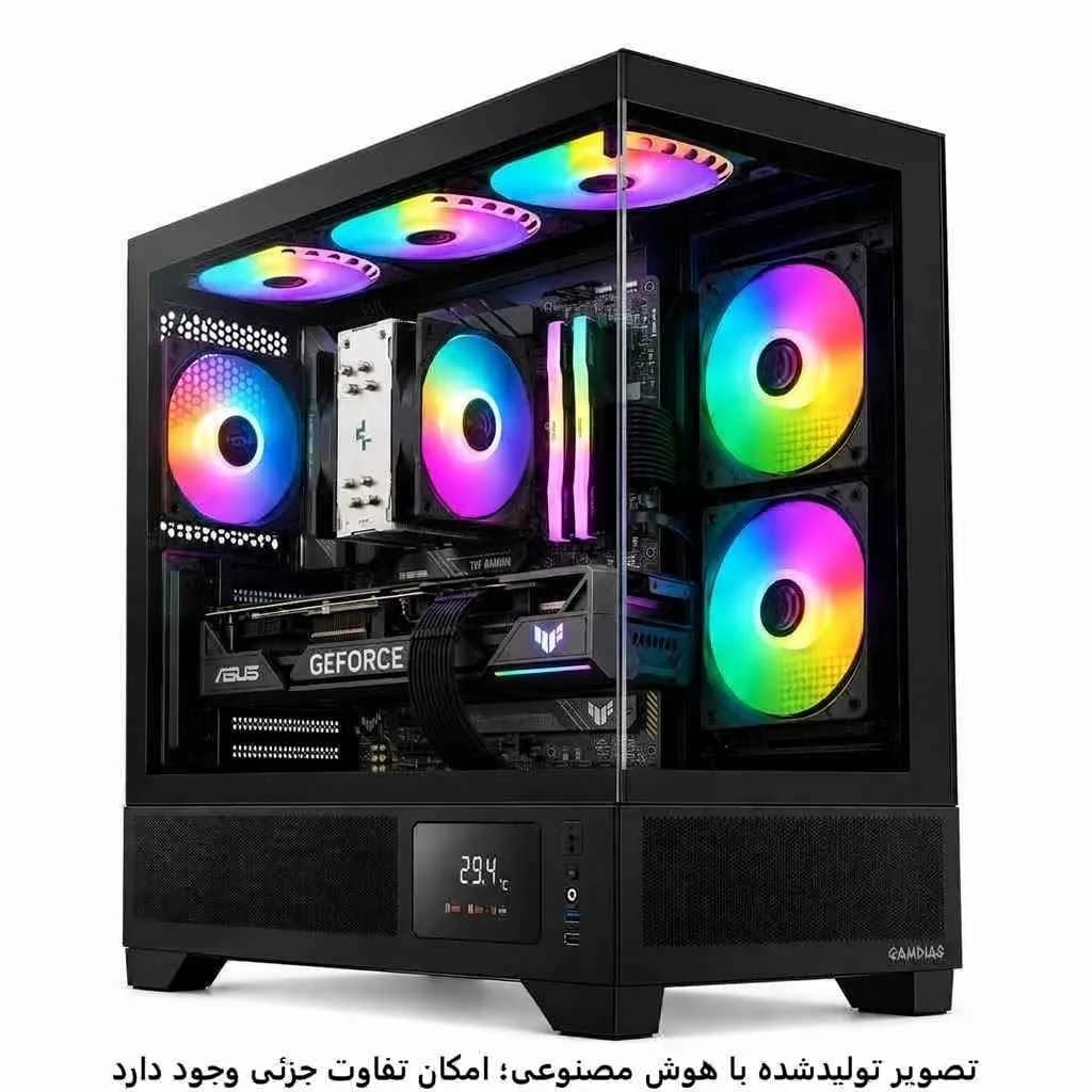 کیس گیمینگ میان رده Ryzen 9600x- B850M- 32GB DDR5- SSD 2TB- RTX5070 12GB کد G023-1