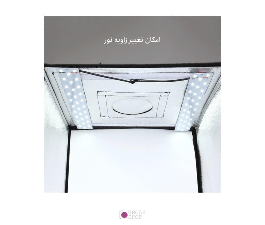 پنل نور ال ای دی 30 وات مخصوص اتاق نور 60 سانت Puluz PU5212 — تصویر ۸