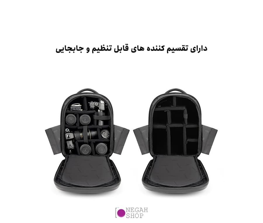 کیف کوله پشتی دوربین عکاسی Cwatcun D108 — تصویر ۴