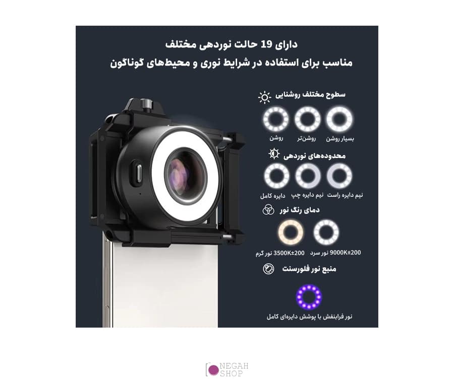 لنز میکروسکوپی موبایل Apexel MS120 با بزرگنمایی 120 برابر و نور LED + UV — تصویر ۶