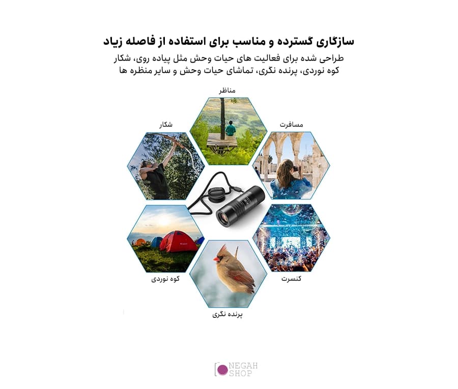 لنز تله موبایل Apexel APL‑T6X با زوم 6× و بدنه سبک — تصویر ۳