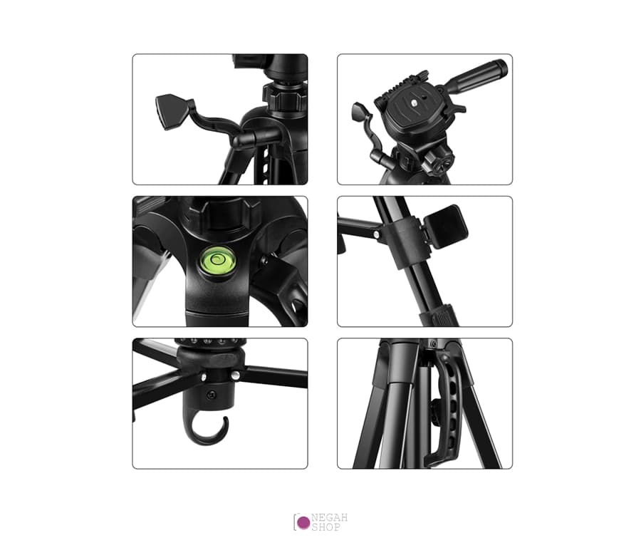 سه پایه دوربین و موبایل پلوز Puluz PU3096B مدل 3520 — تصویر ۸