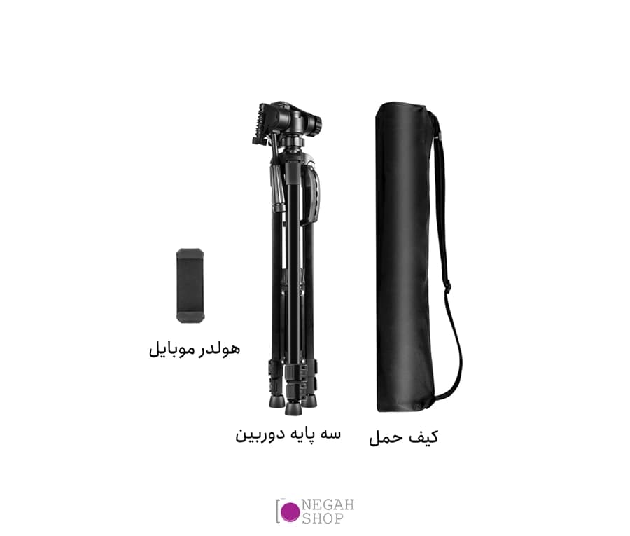 سه پایه دوربین و موبایل پلوز Puluz PU3096B مدل 3520 — تصویر ۵