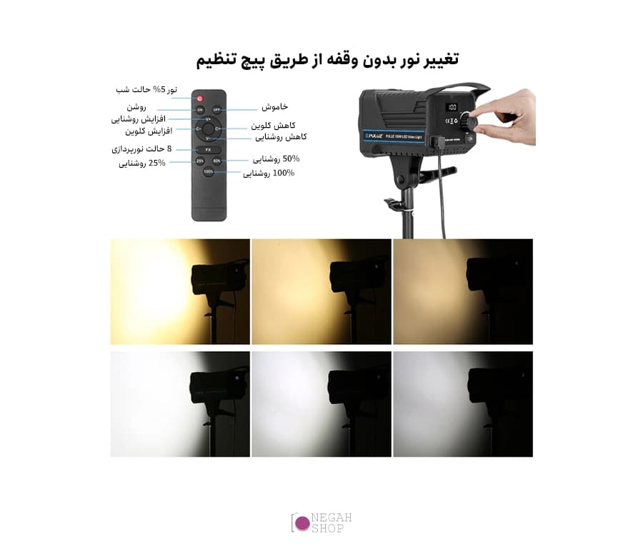 کیت نورپردازی پلوز Puluz PKT3108EU — تصویر ۶