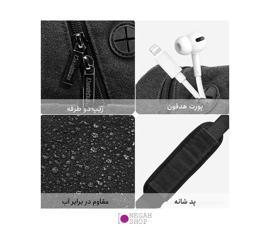 کیف دوربین عکاسی Cwatcun D93 سایز بزرگ — تصویر ۲