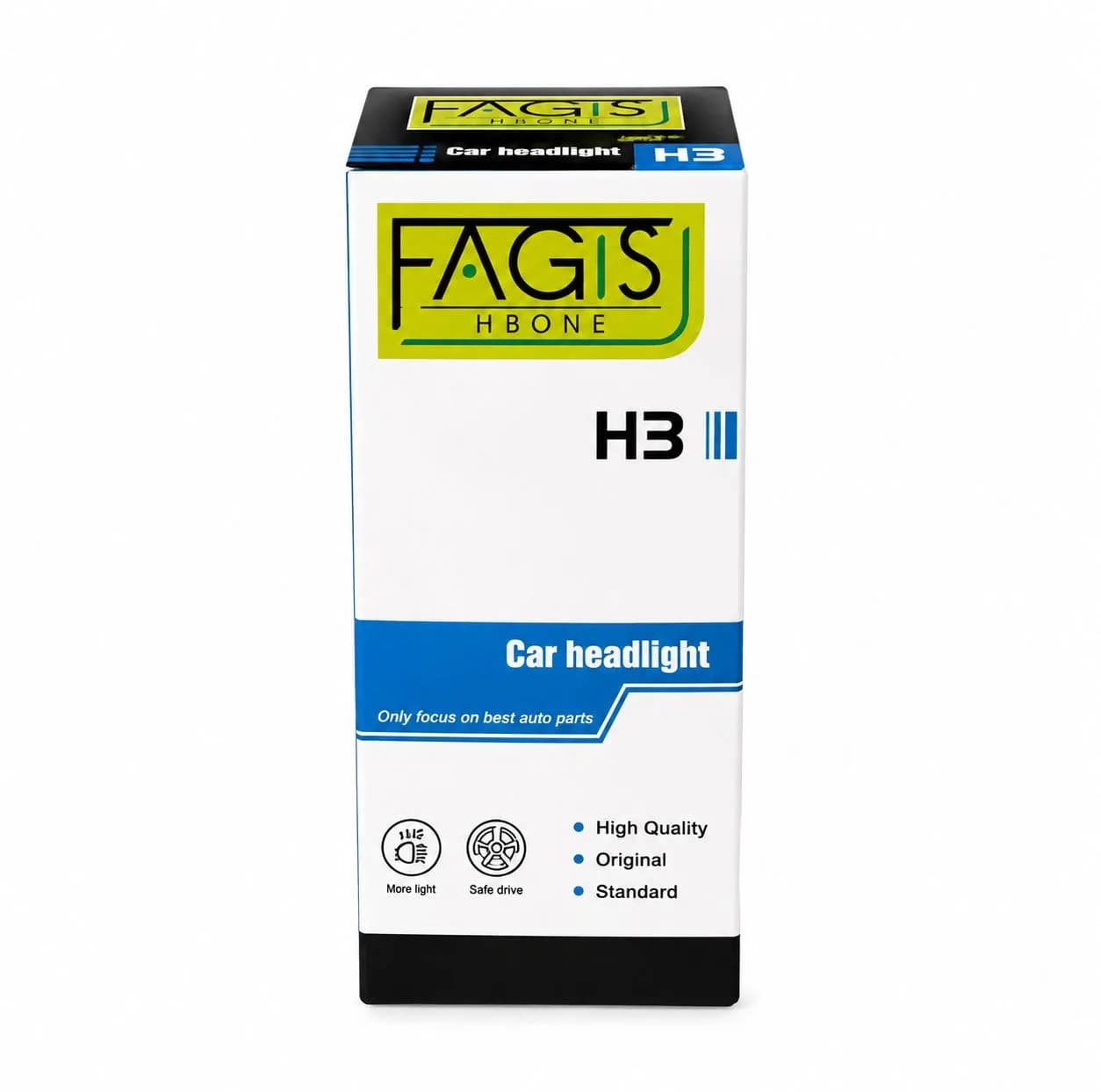 لامپ چراغ جلو خودرو فاگیس مدل H3-12V کد 14 بسته 2 عددی — تصویر ۲