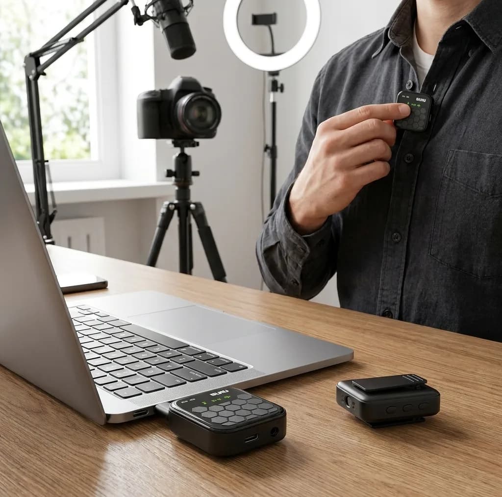 میکروفون یقه ای بوکو مدل LJ-010 با درگاه اتصال Type-C — تصویر ۶