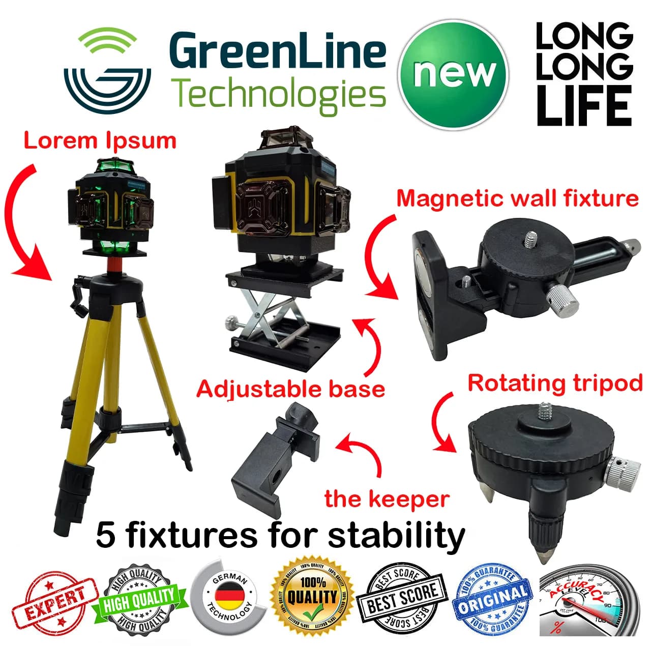 تراز لیزری ماکیتا مدل فوق هوشمند 16 لاین کد 4D-16 L — تصویر ۵
