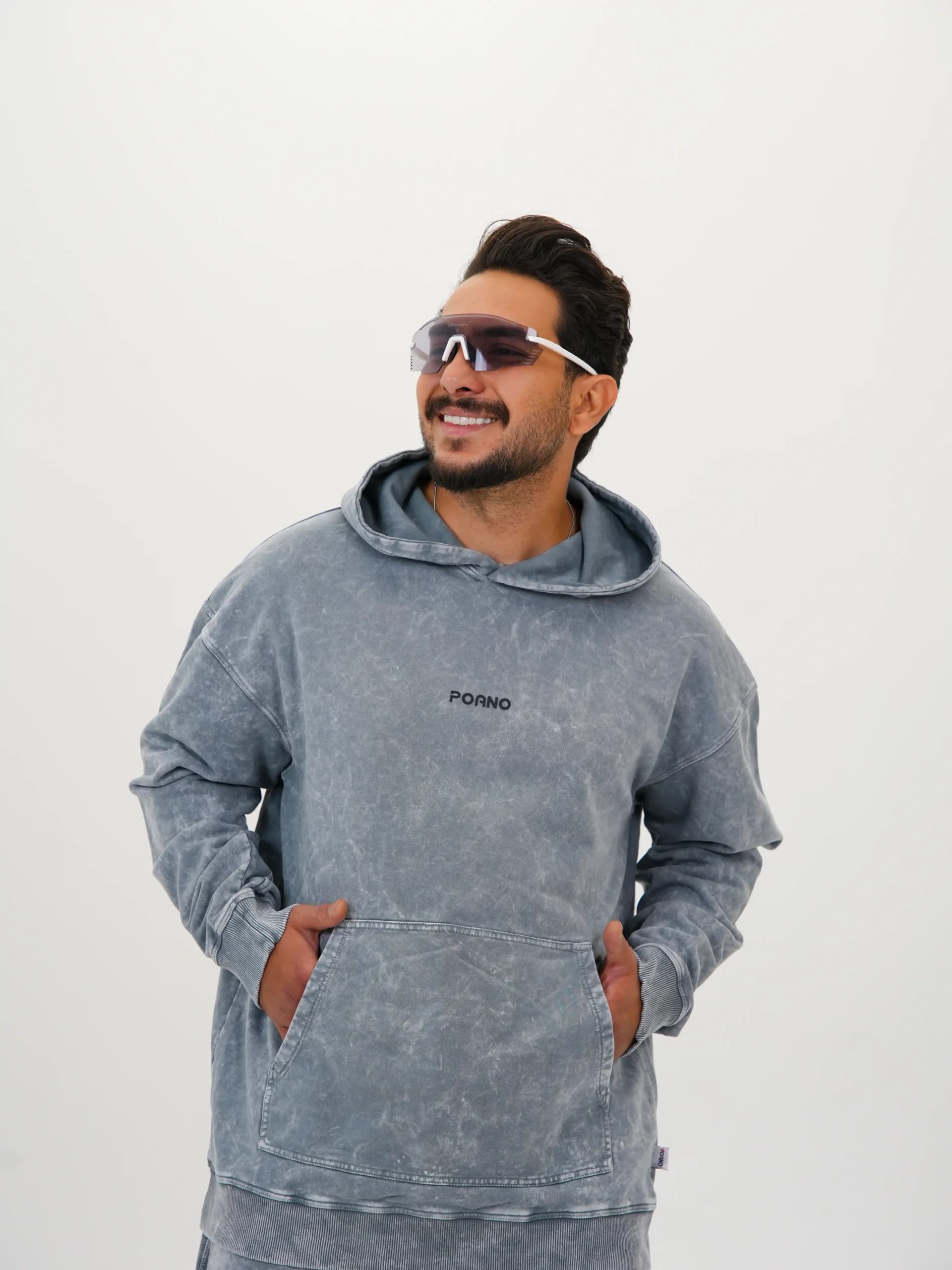 هودی مردانه سنگشور پنبه سه نخ پوآنو کد50243 H 504