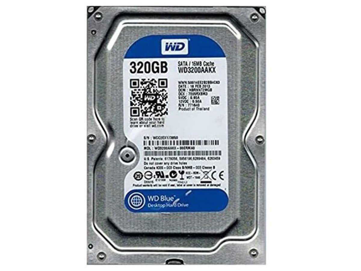هارد 320 گیگ وسترن دیجیتال مدل HDD WD Blue 320GB (استوک.100درصد) — تصویر ۳